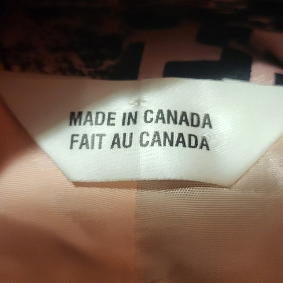 Vintage Y2K Peter Nygard Silk Bomber Jacket Velvet Trim Black & Pink Size 8 - Picture 8 of 9